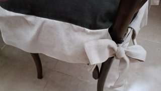 Pareja cojines decorativos con lazo