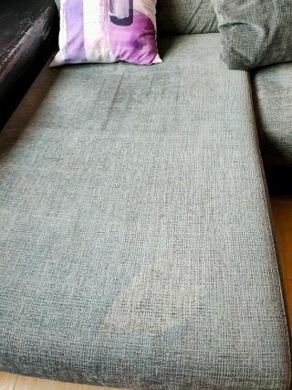 Sofá Chaise Longue 3 plazas + 2 puffs