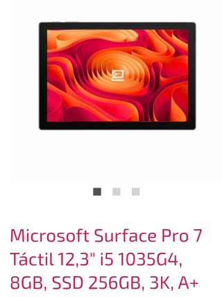 Microsoft Surface Pro 7 Táctil 12,3