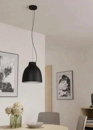 Lámpara Colgante Eglo Camasca Negra