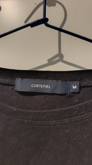 Blusa Cortefiel Negra Talla M con Pedrería