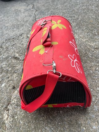 Transportín perro/gato flores