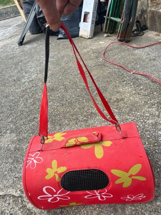 Transportín perro/gato flores