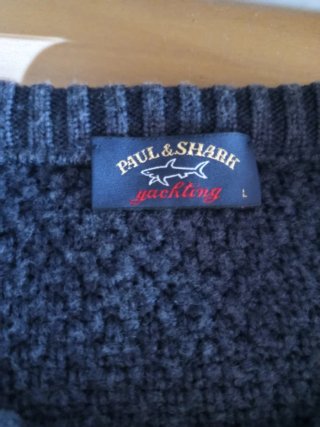 Jersey Paul & Shark Azul/Gris Trenzado