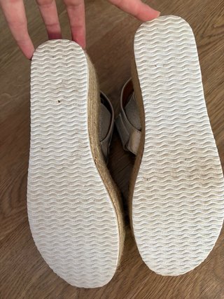 Sandalias Plataforma Plateadas