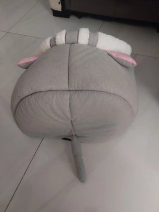 Cama para Gato Gris y Rosa