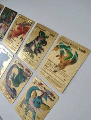 Lote 10 Cartas Doradas Pokémon VMAX GX