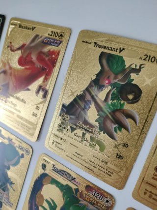 Lote 10 Cartas Doradas Pokémon VMAX GX