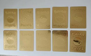 Lote 10 Cartas Doradas Pokémon VMAX GX