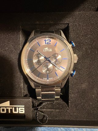 Reloj Lotus Cronógrafo 18680/2 Negro/Azul