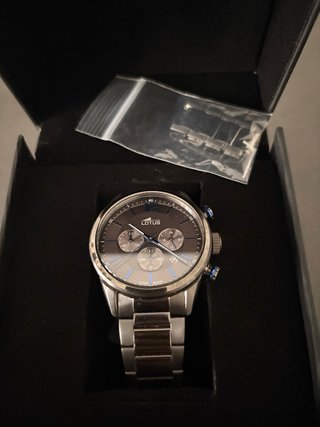 Reloj Lotus Cronógrafo 18680/2 Negro/Azul