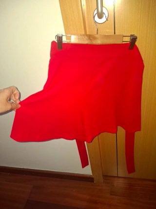 Falda pantalón roja