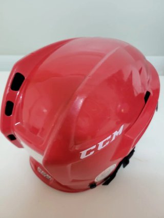 Casco Hockey Infantil CCM Rojo
