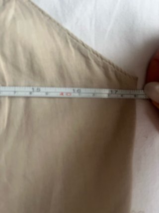 Chaleco beige con encaje talla única