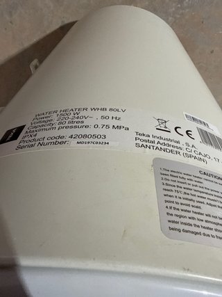 Termo Eléctrico TEKA 80L