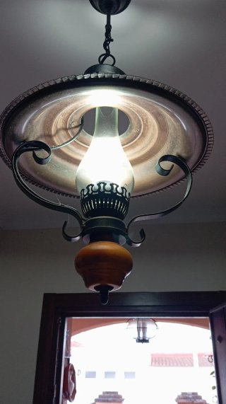 Lámpara colgante estilo rustico