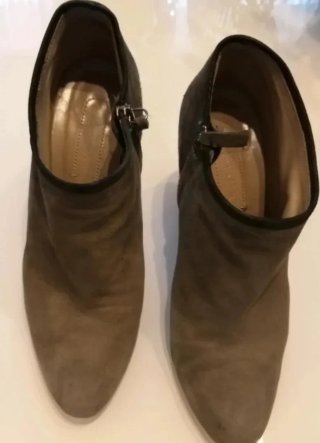 Botines ante gris Massimo Dutti