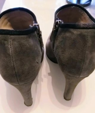 Botines ante gris Massimo Dutti