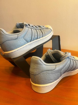 Zapatillas Adidas Superstar Mujer Gris/Blanco