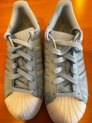 Zapatillas Adidas Superstar Mujer Gris/Blanco