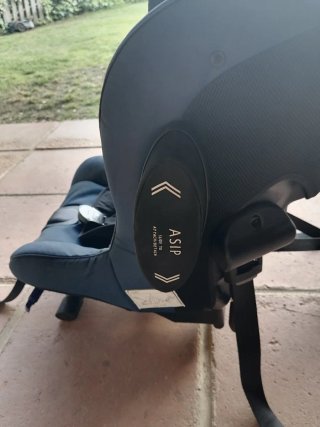 Axkid Minikid 2 Silla Coche Azul + cuña + espejo