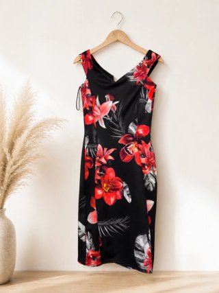 Vestido corto estampado floral