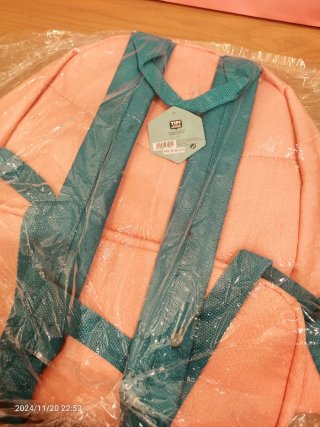 Mochila Mr. Wonderful rosa y turquesa