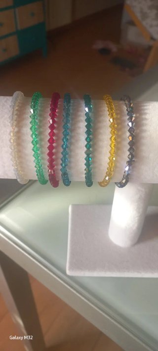 Pulsera cuentas Swarovski