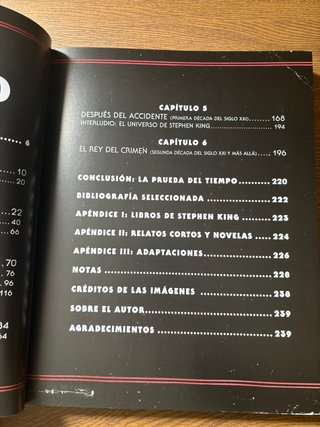 Libro Stephen King. El rey del terror. Bev Vincent