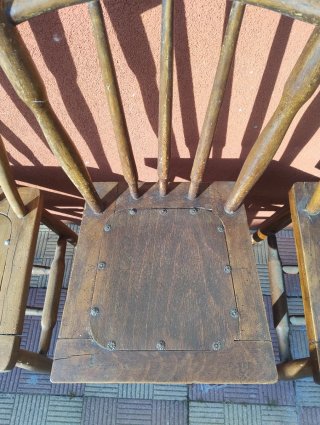 7 Sillas de Madera de los años 50