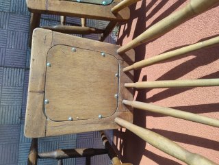 7 Sillas de Madera de los años 50
