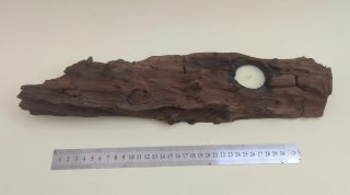 Vela decorativa madeira driftwood