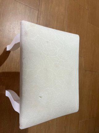 Taburete tocador blanco madera