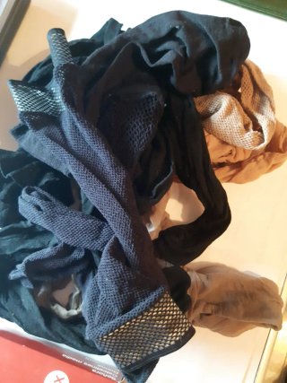 Lote 6 pantys y 25 medias finas t42 mujer