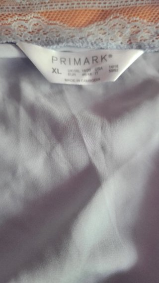 Camisón lencero celeste con encaje