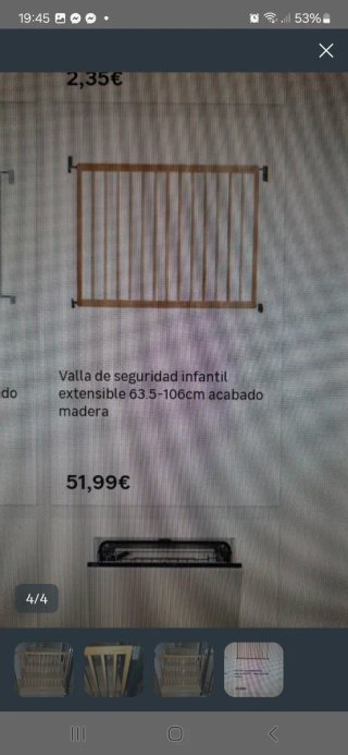 Valla de seguridad madera escaleras