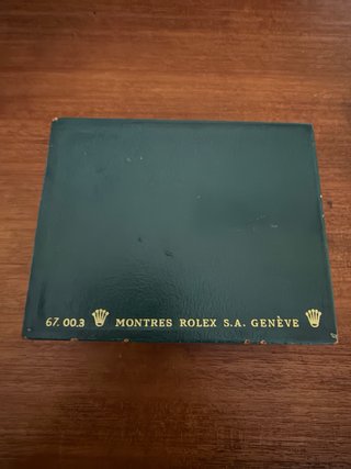 Caja Rolex Vintage Ataúd Triangular Años 60