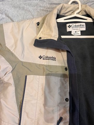 Chaqueta Columbia Beige y Marrón