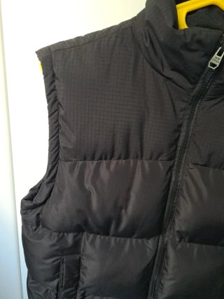 Chaleco acolchado negro talla 12