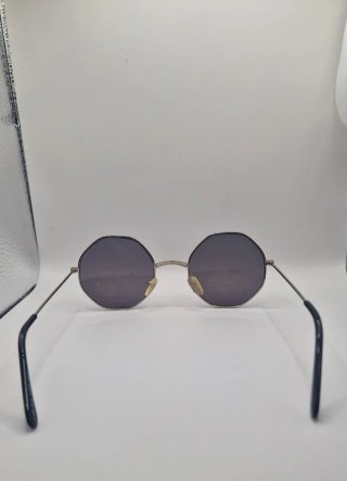 Gafas Exagonales Vintage Plata