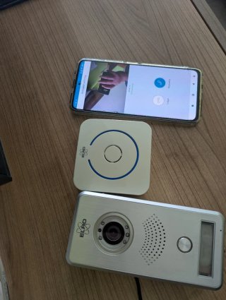 Videoportero WiFi móvil IP Elro interfono noche