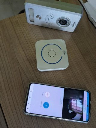 Videoportero WiFi móvil IP Elro interfono noche