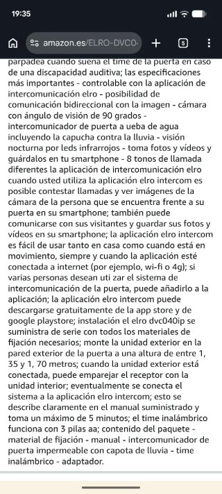 Videoportero WiFi móvil IP Elro interfono noche