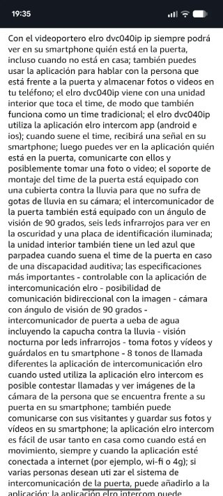 Videoportero WiFi móvil IP Elro interfono noche