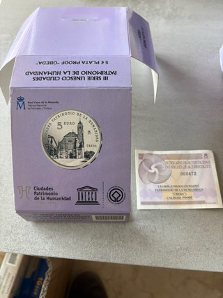 Estuches Vacíos 5€ Ciudades Patrimonio Humanidad