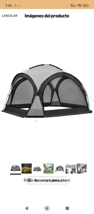 Carpa exterior con mosquiteras - Nueva con luz