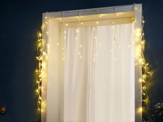 Cortina de guirnaldas LED