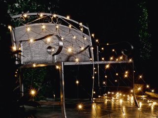 Cortina de guirnaldas LED