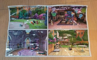 Libro infantil con tapete y figuritas de Vampirina