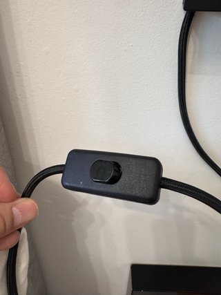 Aplique led de pared para cama negro y dorado